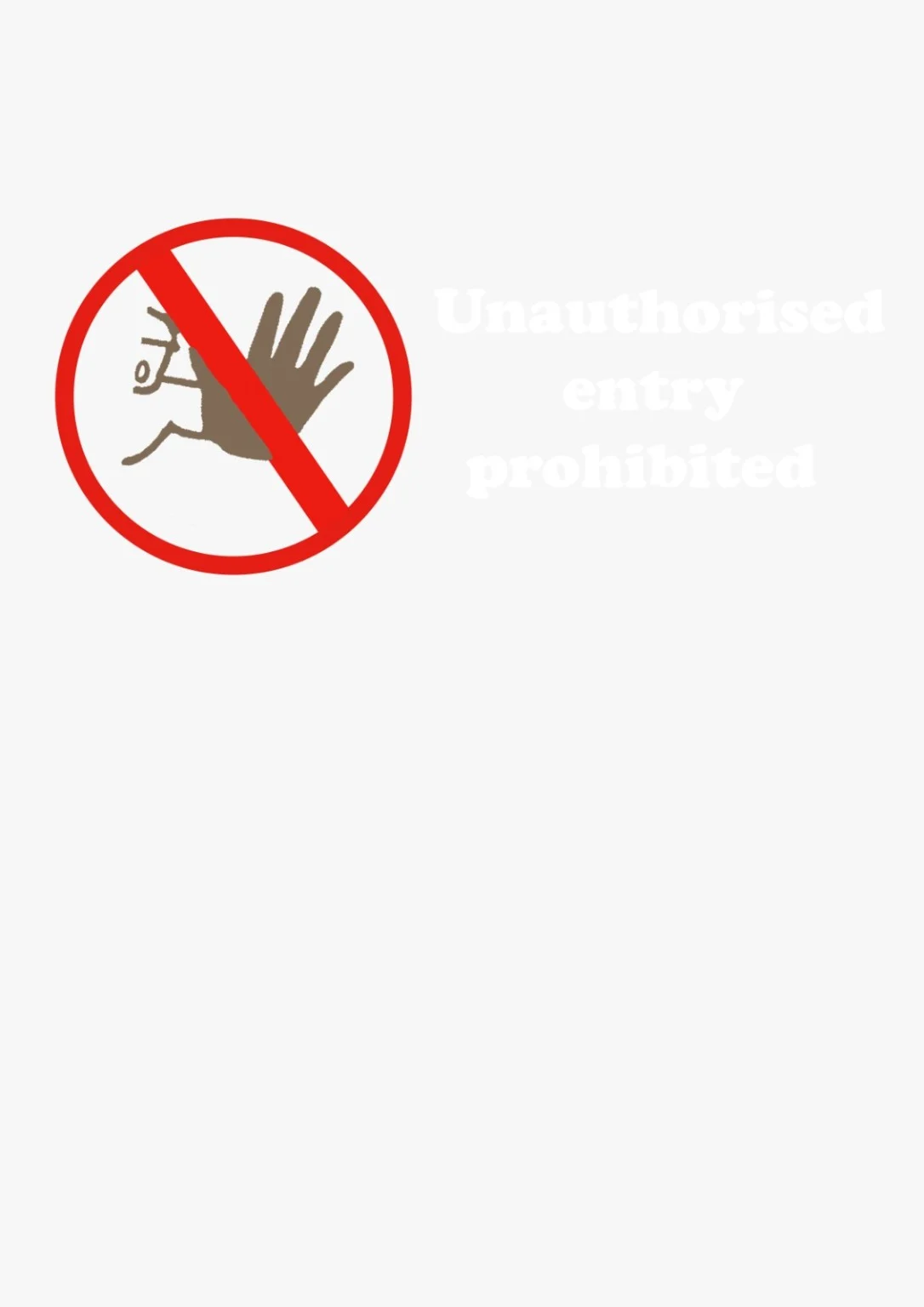 Boundary Tee — original Access is not automatic. graphic, artwork preview