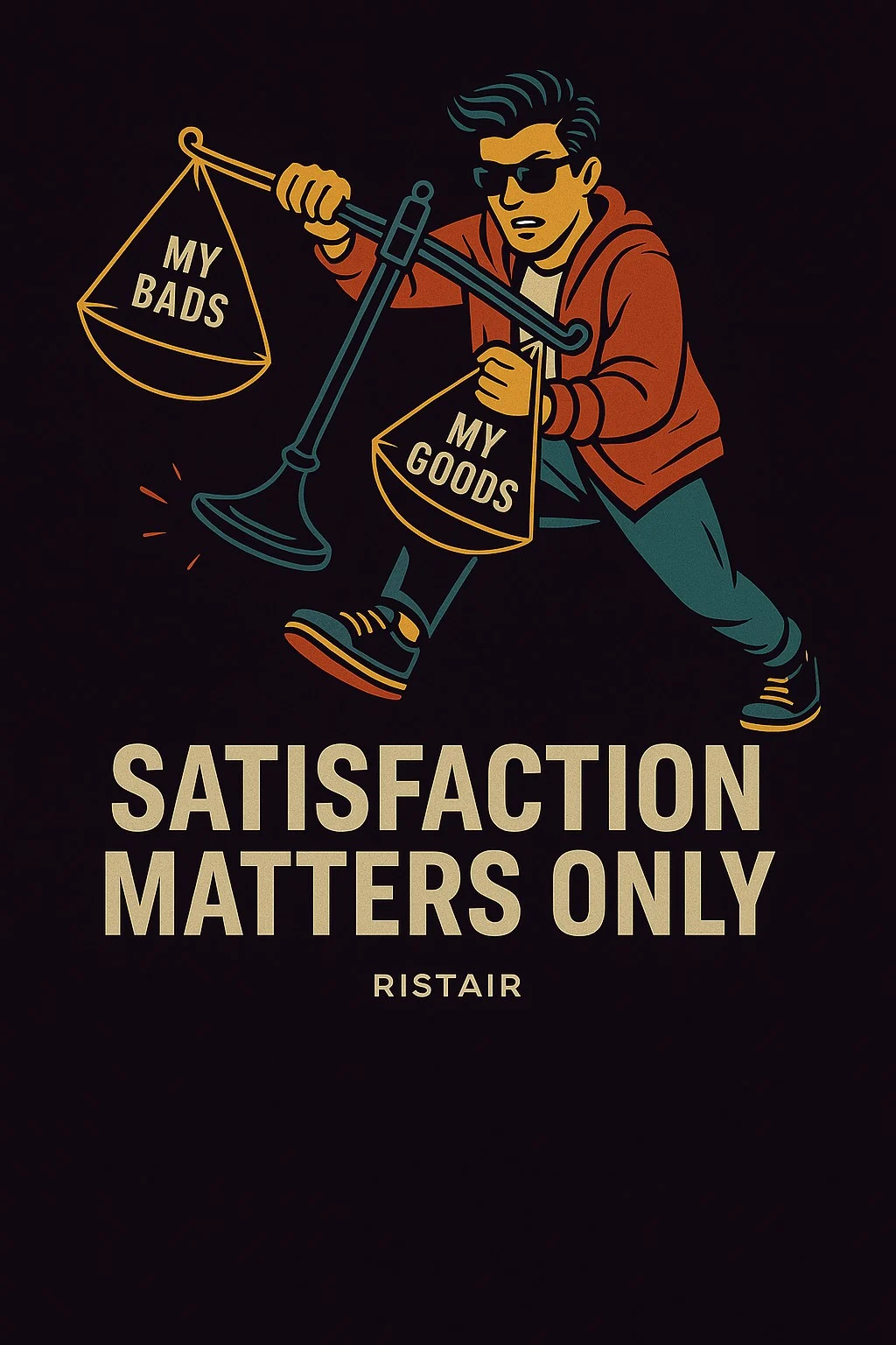 Own Both Tee — original Acceptance without excuses. graphic, artwork preview